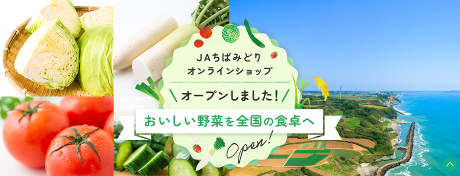 ＪＡちばみどりオンラインショップオープンしました！ おいしい野菜を全国の食卓へ